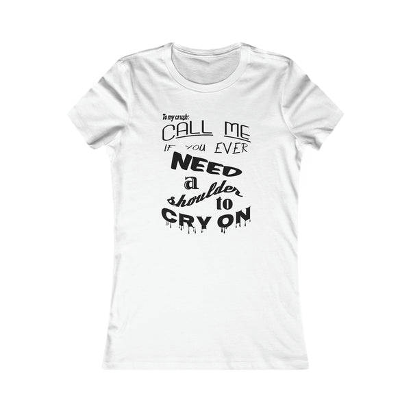 Call Me - (The Shoulder) Peach - Women's Tee