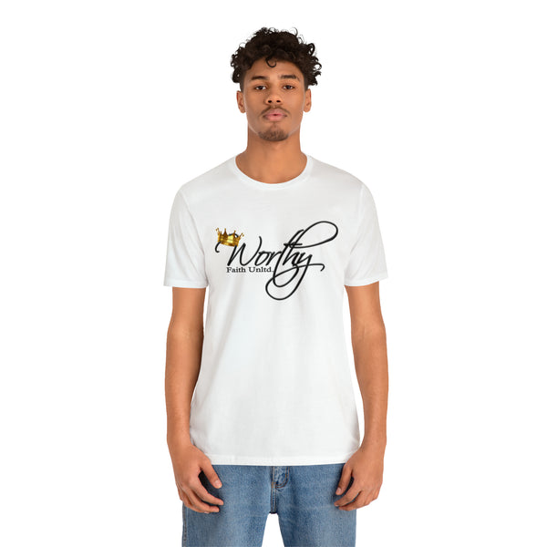 Worthy by Faith Unltd. Logo -  Jersey Short Sleeve Tee