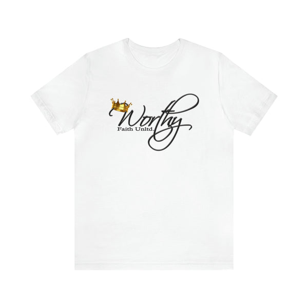 Worthy by Faith Unltd. Logo -  Jersey Short Sleeve Tee