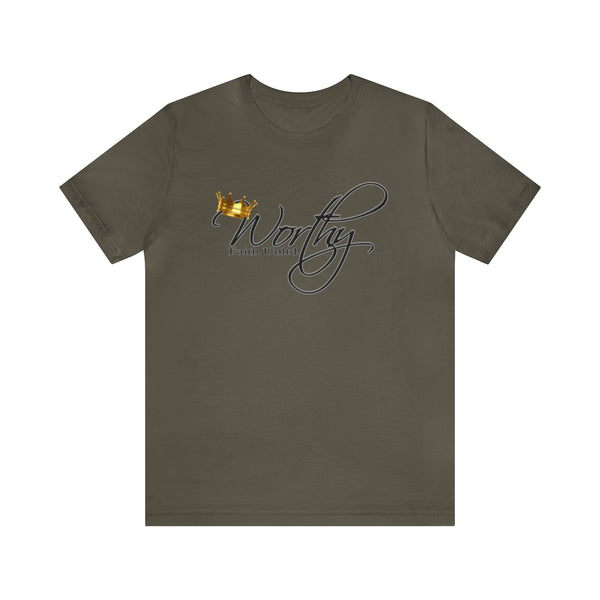 Worthy by Faith Unltd. Logo -  Jersey Short Sleeve Tee