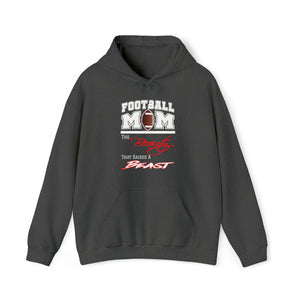 Football Mom - Beauty & The Beast - Women's Heavy Blend™ Hooded Sweatshirt