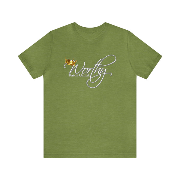 Worthy by Faith Unltd. Logo -  Jersey Short Sleeve Tee