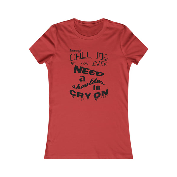 Call Me - (The Shoulder) Peach - Women's Tee