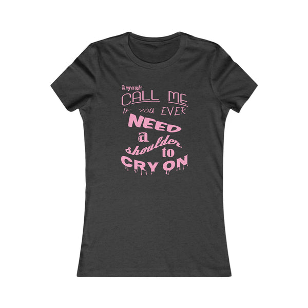 Call Me - (The Shoulder) Peach - Women's Tee