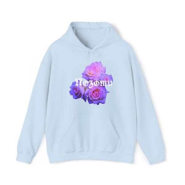 Nozomu Neon Purple Rose Unisex Hooded Sweatshirt