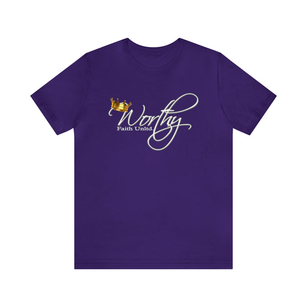 Worthy by Faith Unltd. Logo -  Jersey Short Sleeve Tee