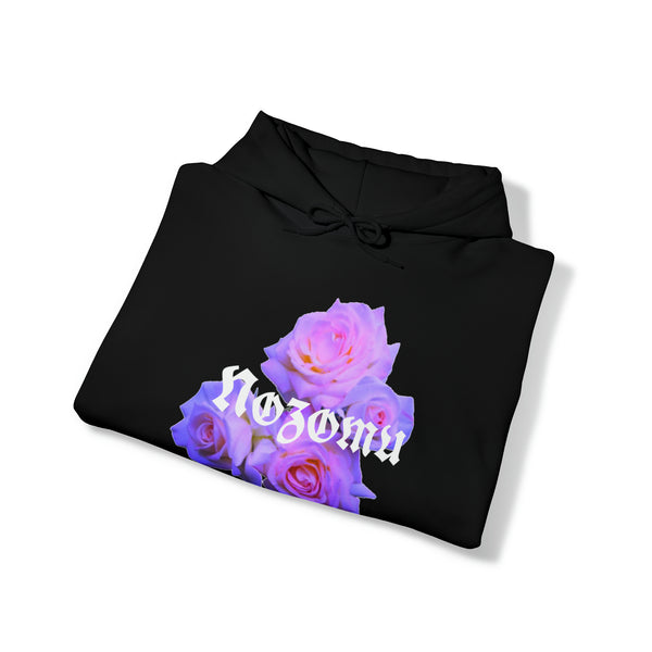 Nozomu Neon Purple Rose Unisex Hooded Sweatshirt