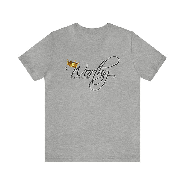 Worthy by Faith Unltd. Logo -  Jersey Short Sleeve Tee