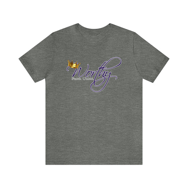 Worthy by Faith Unltd. Logo -  Jersey Short Sleeve Tee