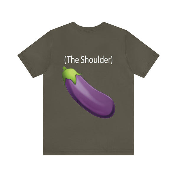 Call Me (The Shoulder) Eggplant - Men's Jersey Short Sleeve Tee