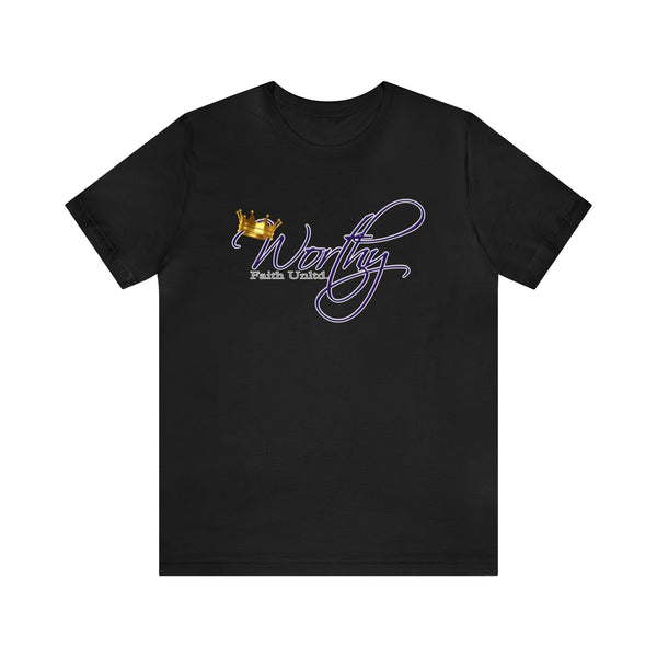 Worthy by Faith Unltd. Logo -  Jersey Short Sleeve Tee