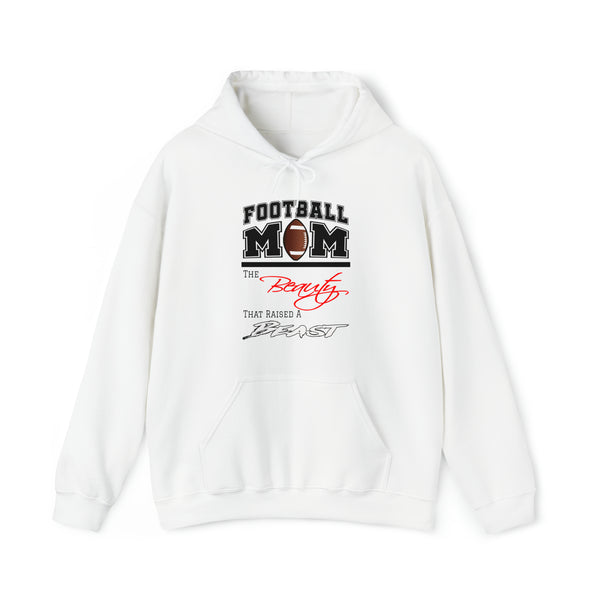 Football Mom - Beauty & The Beast - Women's Heavy Blend™ Hooded Sweatshirt