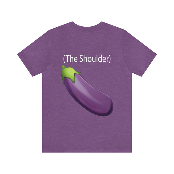 Call Me (The Shoulder) Eggplant - Men's Jersey Short Sleeve Tee