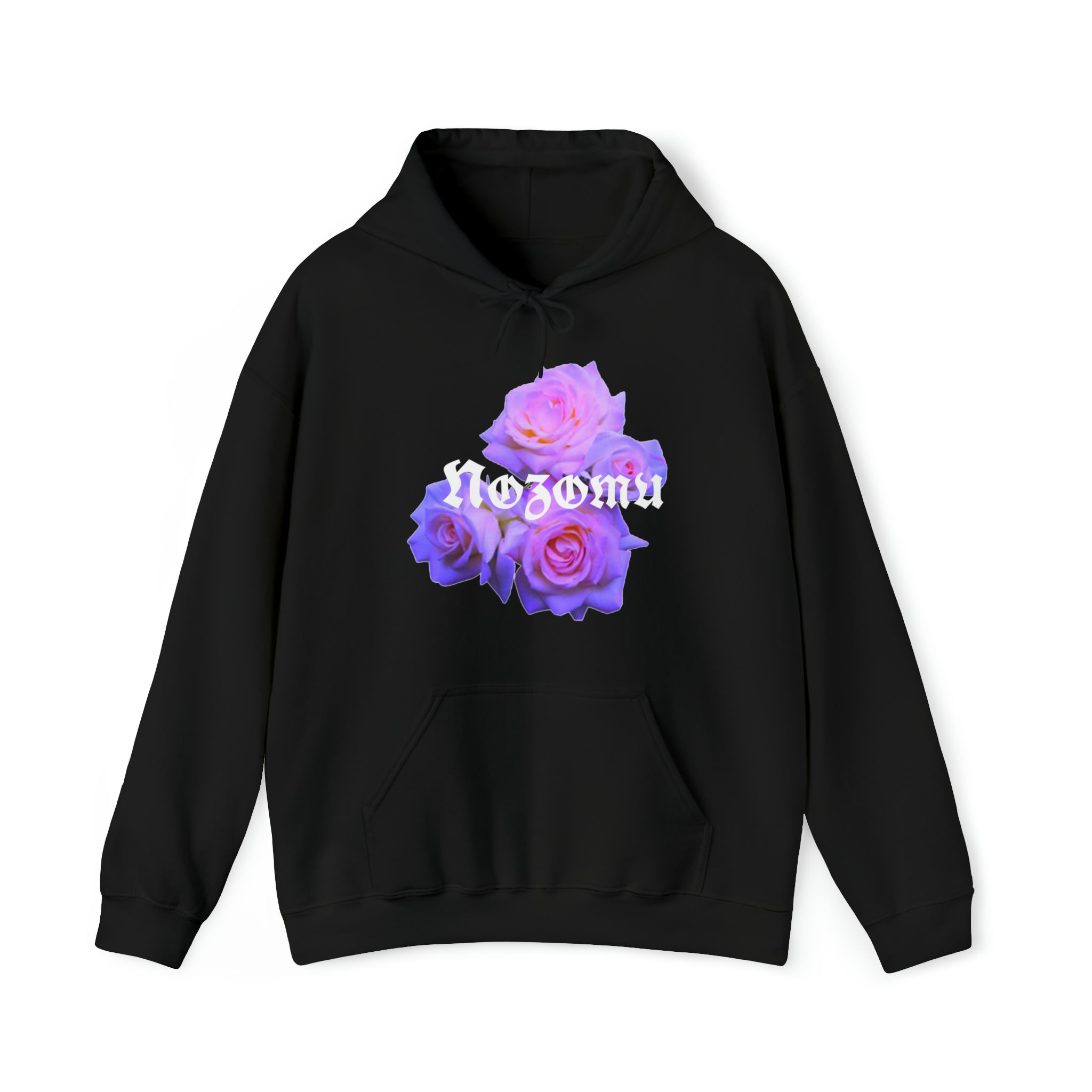 Nozomu Neon Purple Rose Unisex Hooded Sweatshirt