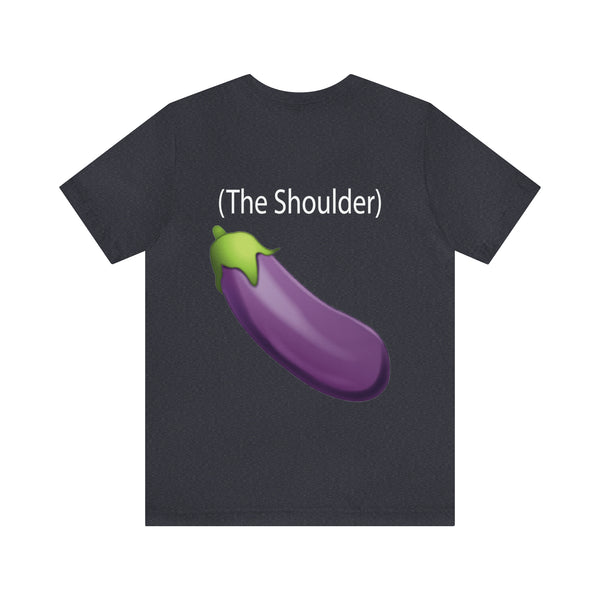 Call Me (The Shoulder) Eggplant - Men's Jersey Short Sleeve Tee