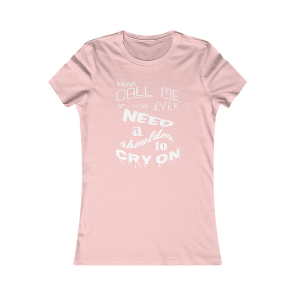 Call Me - (The Shoulder) Peach - Women's Tee