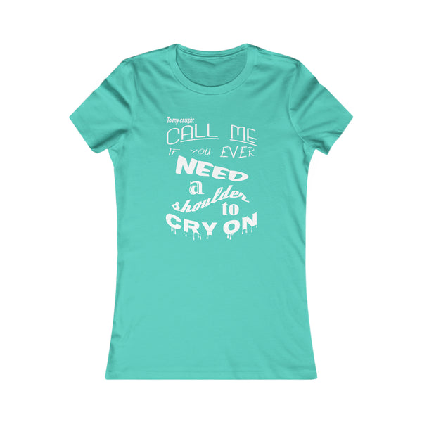 Call Me - (The Shoulder) Peach - Women's Tee