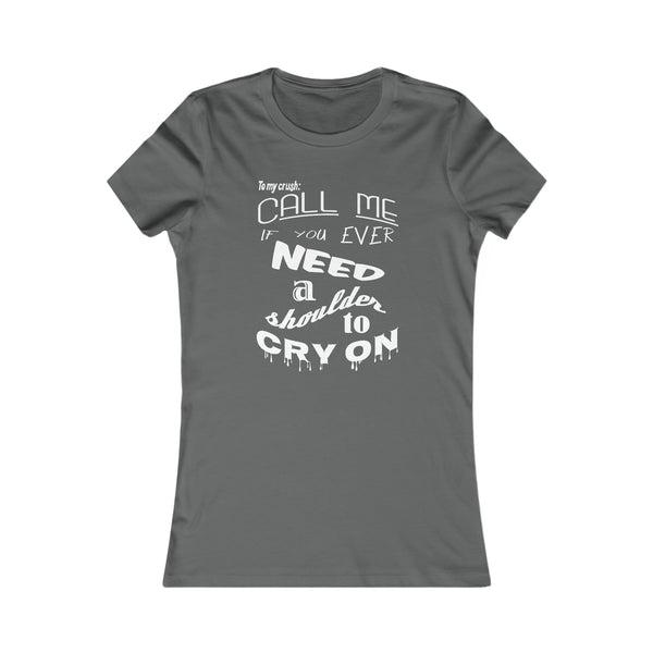 Call Me - (The Shoulder) Peach - Women's Tee