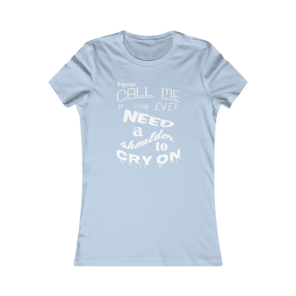 Call Me - (The Shoulder) Peach - Women's Tee