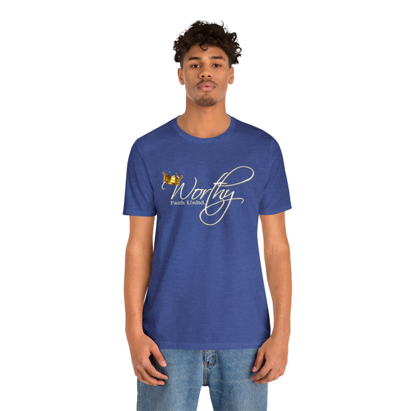 Worthy by Faith Unltd. Logo -  Jersey Short Sleeve Tee