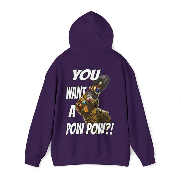 You Want A Pow Pow?! - Infinity Chancla - Unisex Heavy Blend™ Hooded Sweatshirt