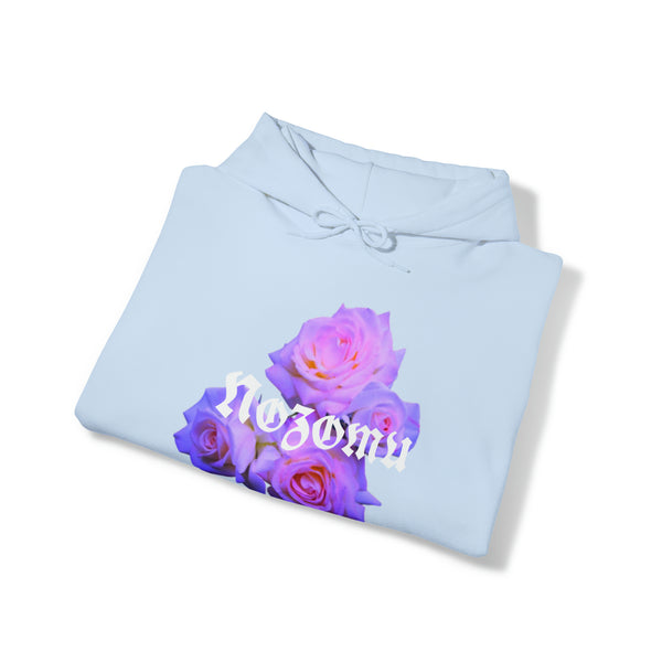 Nozomu Neon Purple Rose Unisex Hooded Sweatshirt