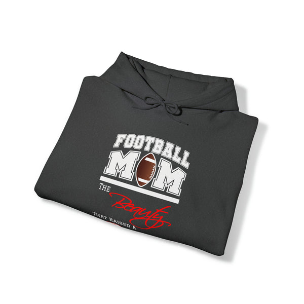 Football Mom - Beauty & The Beast - Women's Heavy Blend™ Hooded Sweatshirt