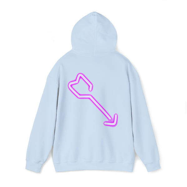 Nozomu Neon Purple Rose Unisex Hooded Sweatshirt