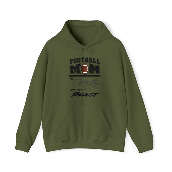 Football Mom - Beauty & The Beast - Women's Heavy Blend™ Hooded Sweatshirt