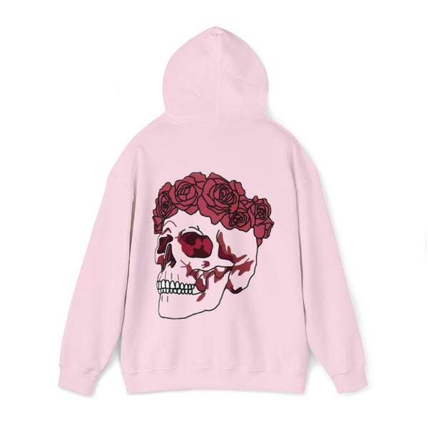 Nozomu Pink Skull Unisex Hooded Sweatshirt