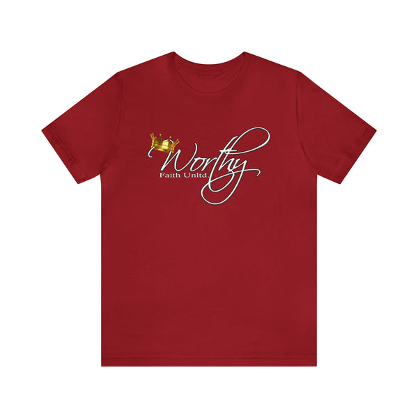 Worthy by Faith Unltd. Logo -  Jersey Short Sleeve Tee