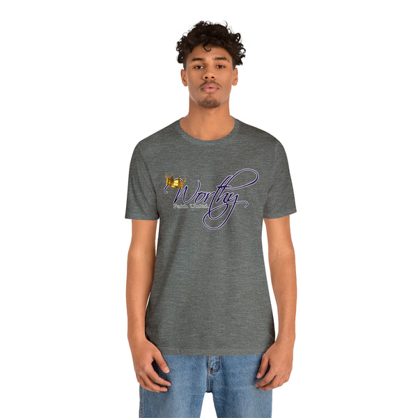 Worthy by Faith Unltd. Logo -  Jersey Short Sleeve Tee