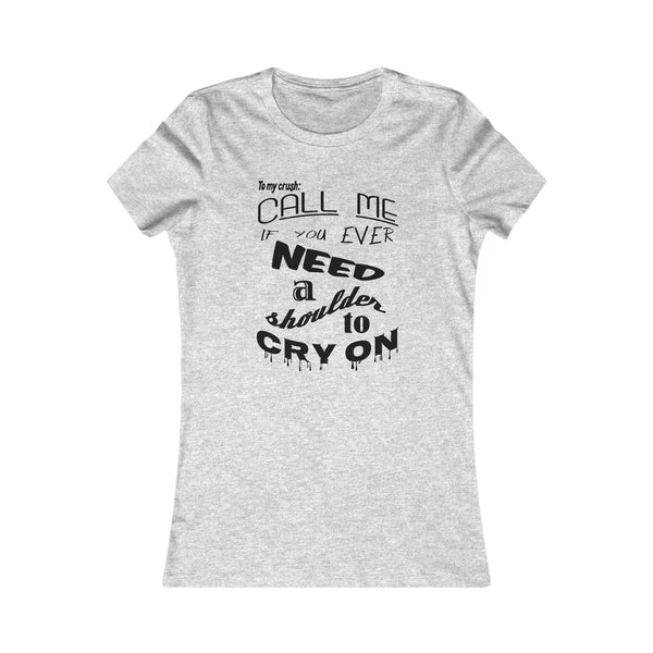 Call Me - (The Shoulder) Peach - Women's Tee