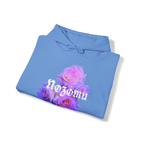 Nozomu Neon Purple Rose Unisex Hooded Sweatshirt