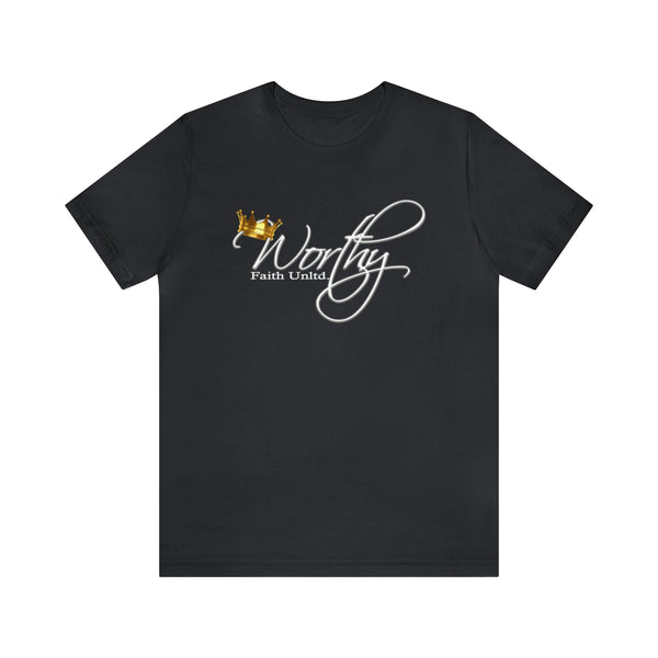 Worthy by Faith Unltd. Logo -  Jersey Short Sleeve Tee