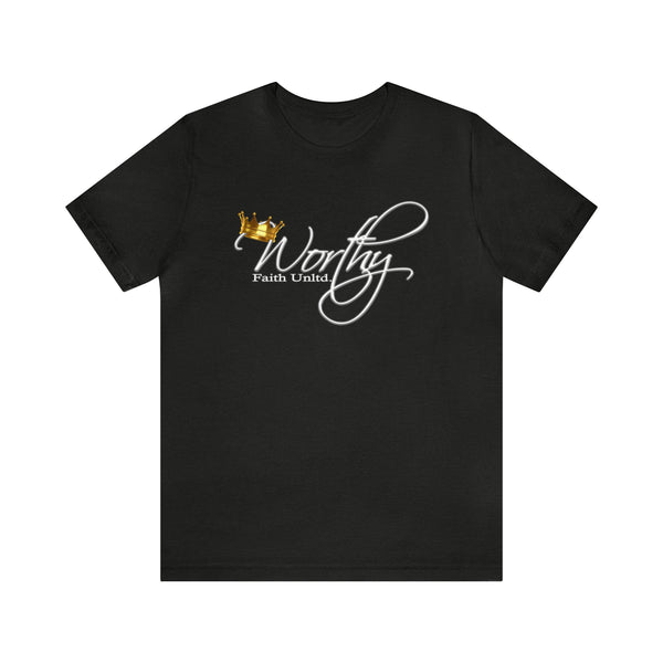 Worthy by Faith Unltd. Logo -  Jersey Short Sleeve Tee