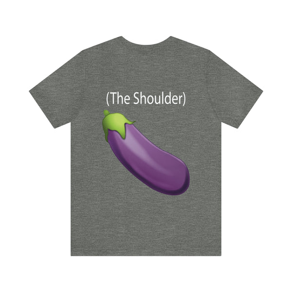 Call Me (The Shoulder) Eggplant - Men's Jersey Short Sleeve Tee