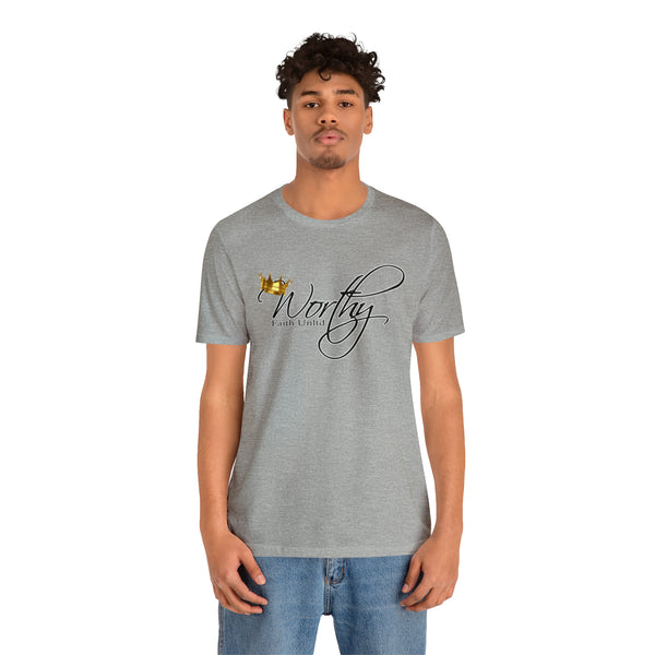 Worthy by Faith Unltd. Logo -  Jersey Short Sleeve Tee