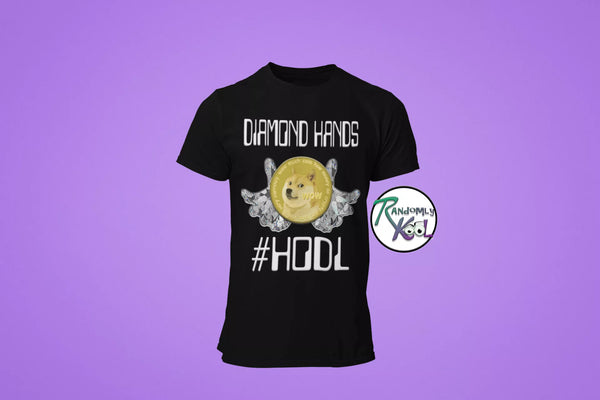 Dogecoin Diamond Hands #HODL Unisex Short Sleeve Tee