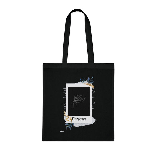 Nozomu Polaroid Skull Cotton Tote